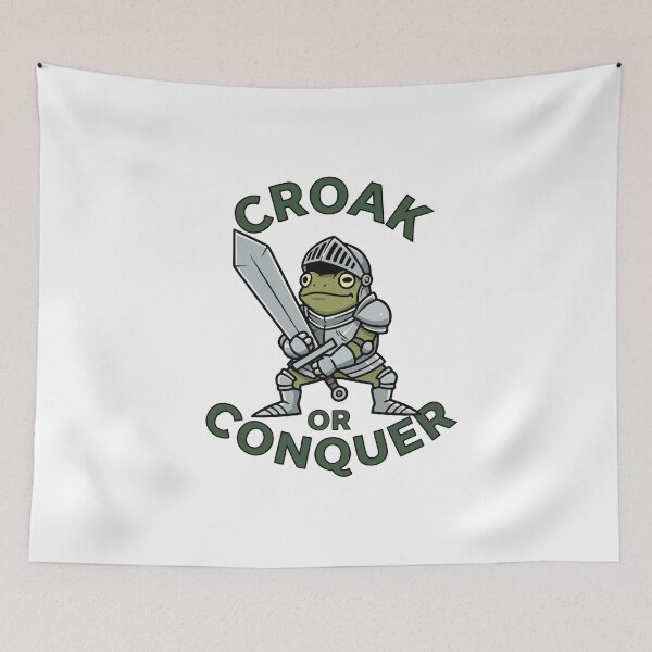 Item preview, Medieval Frog Knight Warrior with Sword designed and sold by Floomart.