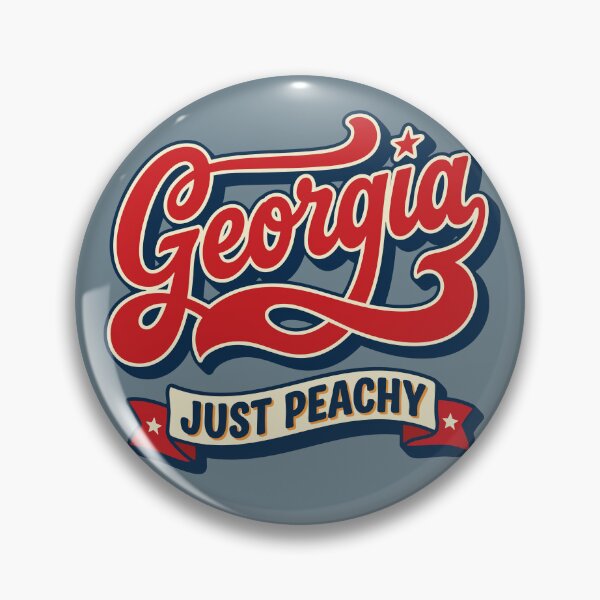 Item preview, Georgia Just Peachy | Retro Vintage Southern Pride designed and sold by Cozy-Old-Pub.