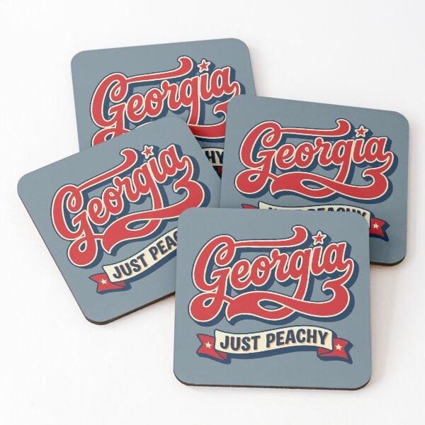 Item preview, Georgia Just Peachy | Retro Vintage Southern Pride designed and sold by Cozy-Old-Pub.