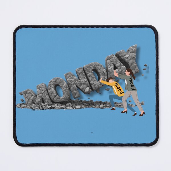 Item preview, Funny Monday mood t-shirt designed and sold by FatsaStampa.