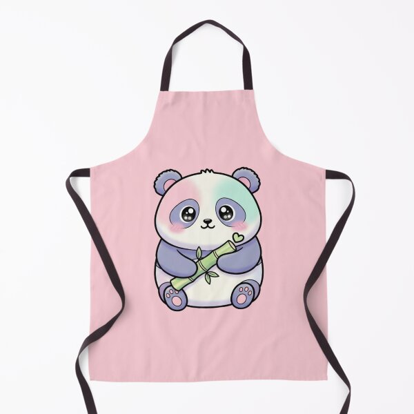 Item preview, Cute Kawaii Panda Eating Bamboo Cartoon Animal Illustration designed and sold by LavinyArt.