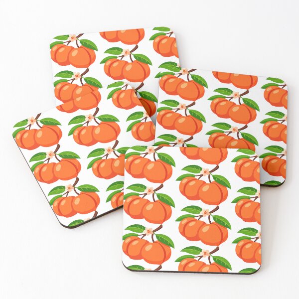 Item preview, Peach Branch with Ripe Peaches designed and sold by BetweenForms.