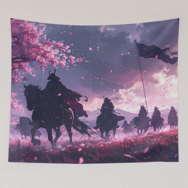 Item preview, Samurai Sakura — Epic Hanami Riders designed and sold by Schoenenwald - Illustrations Uniques et Originales.