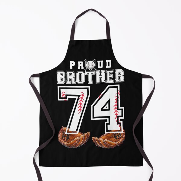 Item preview, Proud Brother Baseball Player Number 74 Sibling Support designed and sold by PamQBennett.