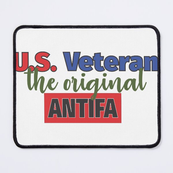 Item preview, US Veteran | The Original Antifa Historical Satire designed and sold by The Amber Bird.