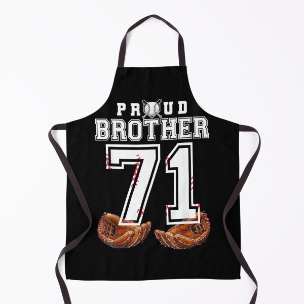Item preview, Proud Brother Baseball Player Number 71 Sibling Support designed and sold by PamQBennett.