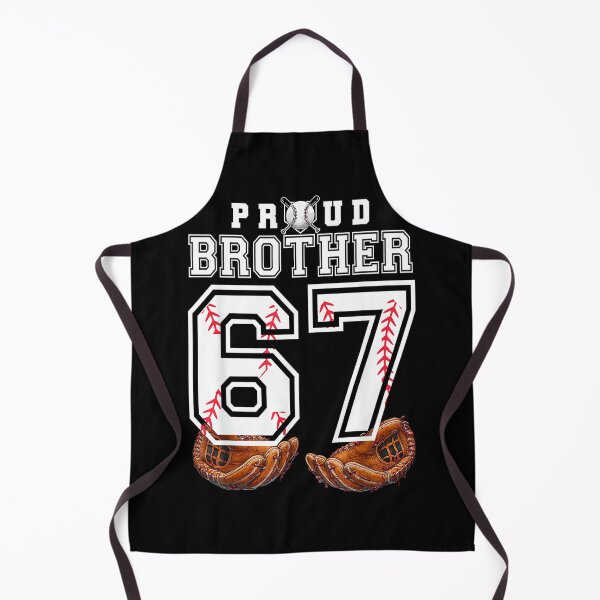 Item preview, Proud Brother Baseball Player Number 67 Sibling Support designed and sold by PamQBennett.