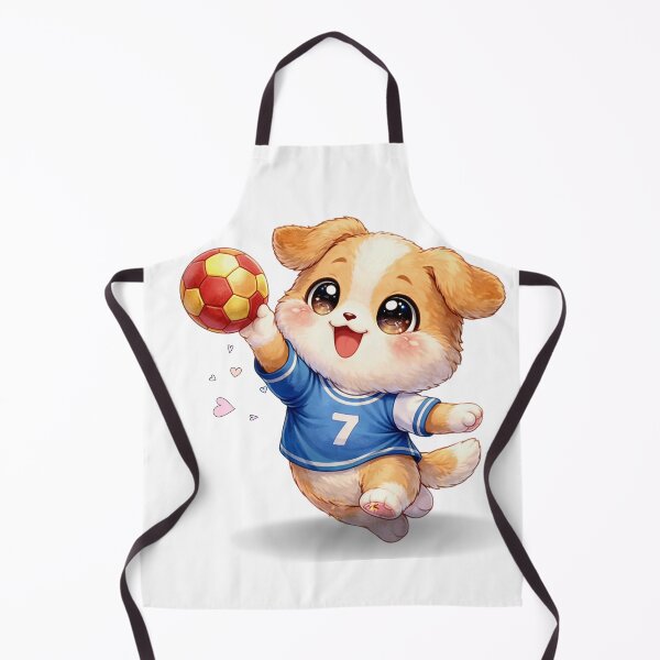 Item preview, Kawaii Puppy Playing Handball. designed and sold by Lylysun.