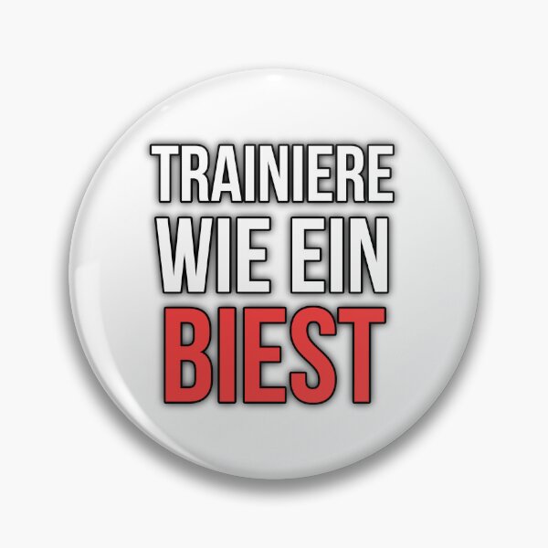 Item preview, Trainiere wie ein Biest Fitness Motivation Gym Spruch Bodybuilding Typografie designed and sold by ahfas86.