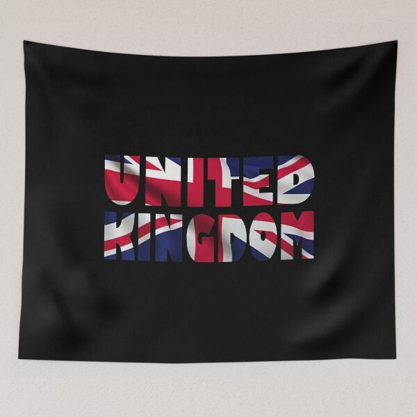 Artikelvorschau, Britische Typografie mit britischer Flagge – Patriotisches Design für Großbritannien entworfen und verkauft von dkza.