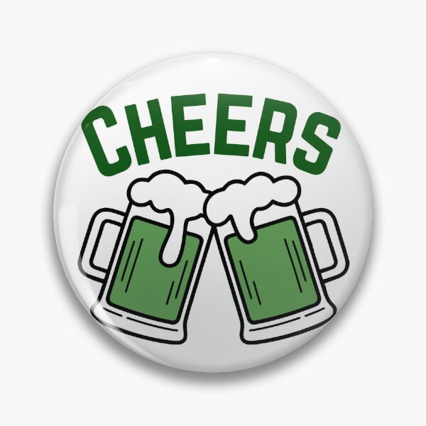 Item preview, Cheers St Patricks Day Green Beer Mugs Illustration designed and sold by Lio-lio.