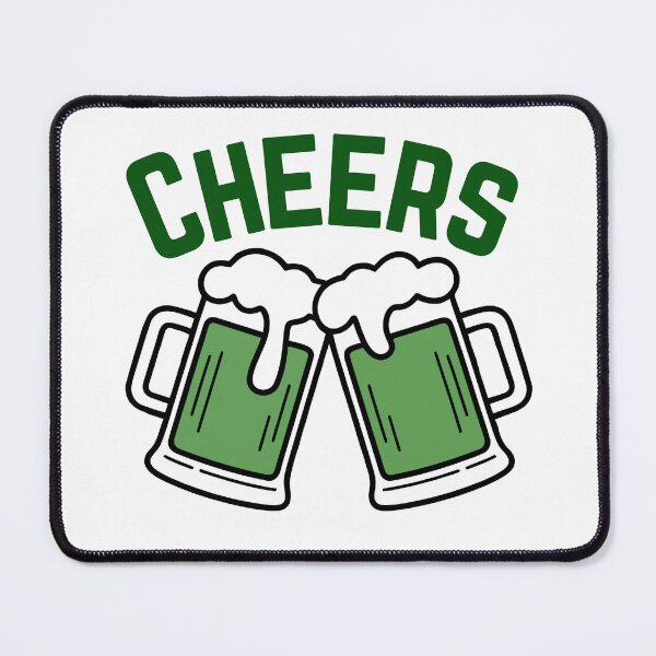 Item preview, Cheers St Patricks Day Green Beer Mugs Illustration designed and sold by Lio-lio.