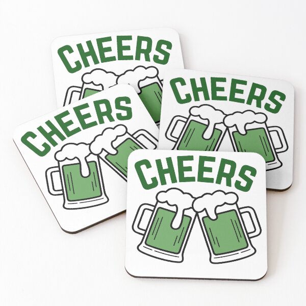 Item preview, Cheers St Patricks Day Green Beer Mugs Illustration designed and sold by Lio-lio.