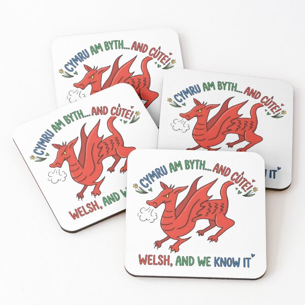Item preview, Cute Welsh Dragon Doodle - "Cymru Am Byth" Wales Pride designed and sold by MiowandMolly.