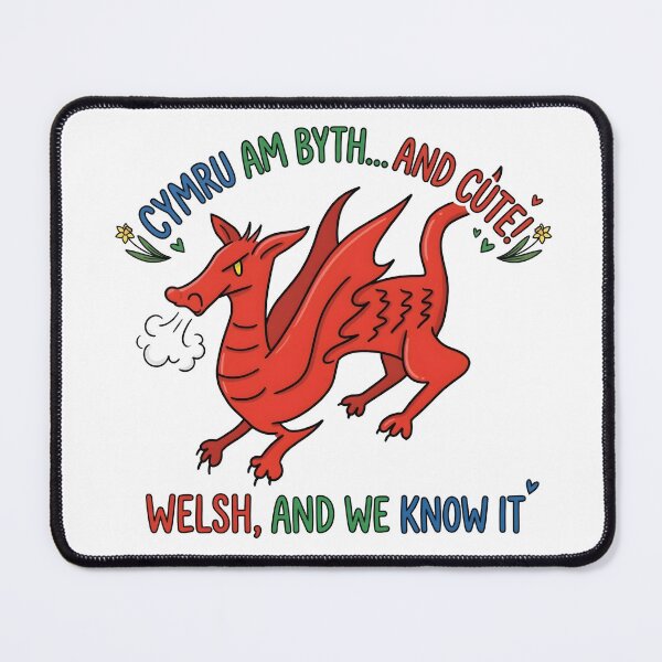 Item preview, Cute Welsh Dragon Doodle - "Cymru Am Byth" Wales Pride designed and sold by MiowandMolly.