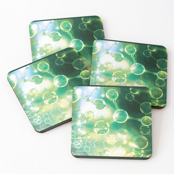 Item preview, Green Molecular Networks designed and sold by Skyline-Art-Inc.