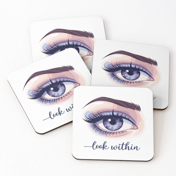 Item preview, Look Within – Cosmic Eye Minimalist Art designed and sold by GreenDreamArt.
