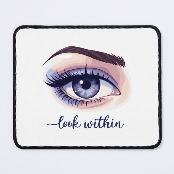 Item preview, Look Within – Cosmic Eye Minimalist Art designed and sold by GreenDreamArt.