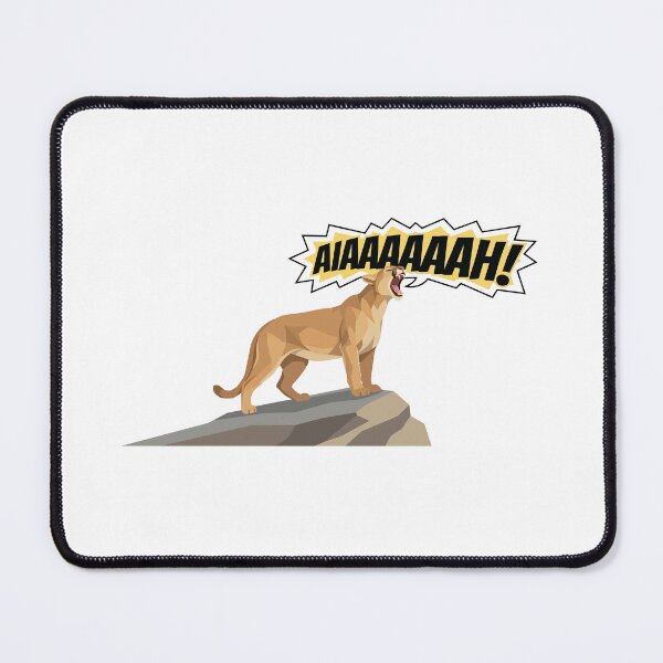 Item preview, Funny Mountain Lion Forest Banshee Screaming Meme designed and sold by Petzzz.