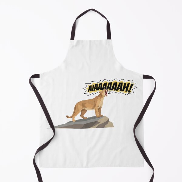 Item preview, Funny Mountain Lion Forest Banshee Screaming Meme designed and sold by Petzzz.