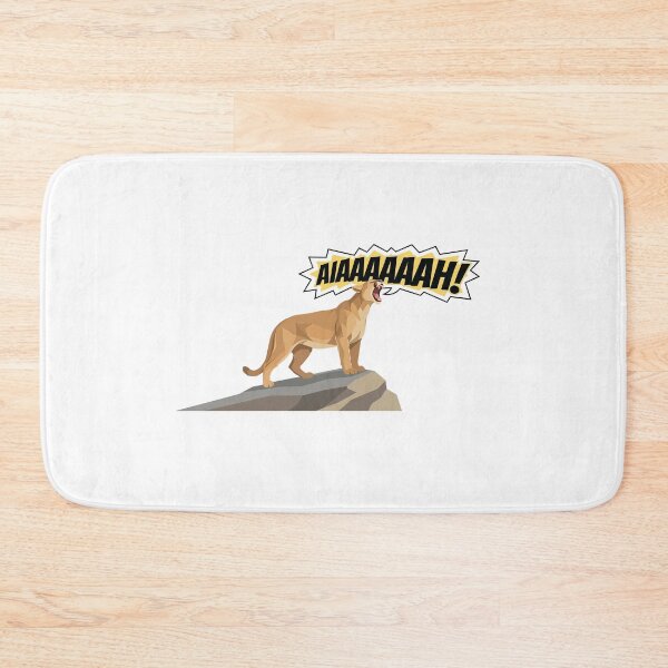 Item preview, Funny Mountain Lion Forest Banshee Screaming Meme designed and sold by Petzzz.