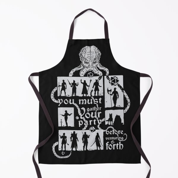 Item preview, Gather your party | DnD Party | Dungeons & Dragons (in grey) designed and sold by keyvei.