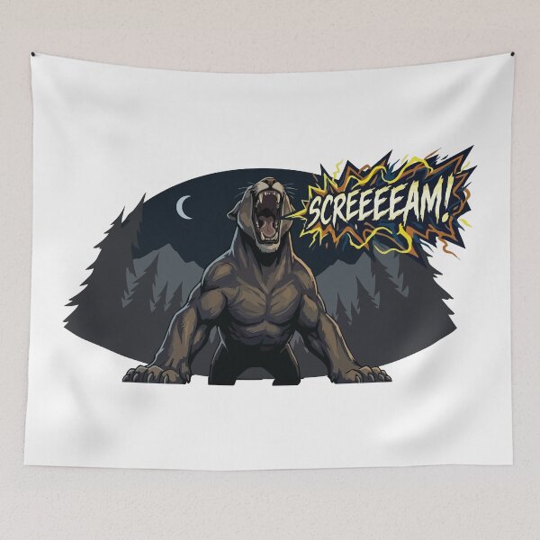 Item preview, Scary Cougar Not A Woman Screaming Horror Meme designed and sold by Petzzz.