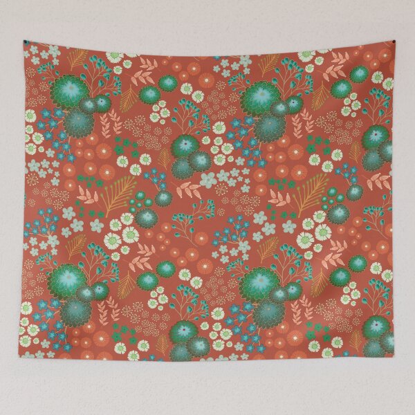 Item preview, Enchanted Ruby Whimsical Meadow designed and sold by phatlizzardart.