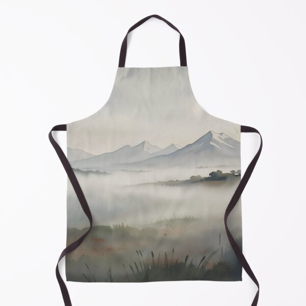 Item preview, Misty watercolour mountains designed and sold by Judith Murphy.
