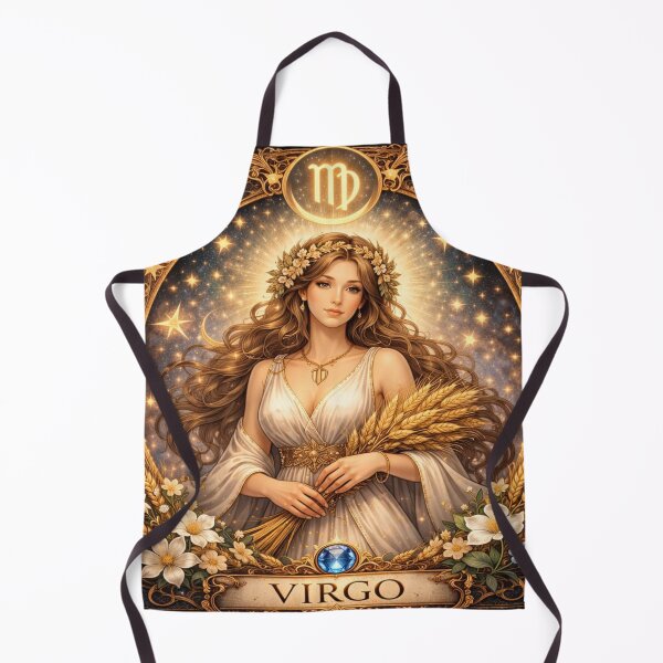 Item preview, Elegant Virgo Zodiac Goddess Aesthetic Astrology Sign Design designed and sold by Sanika arts .