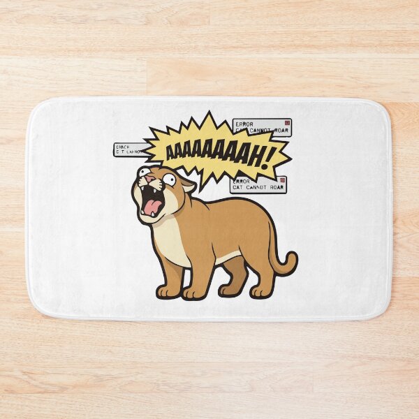 Item preview, Funny Puma Broken Cat Alarm Cannot Roar Meme designed and sold by Petzzz.