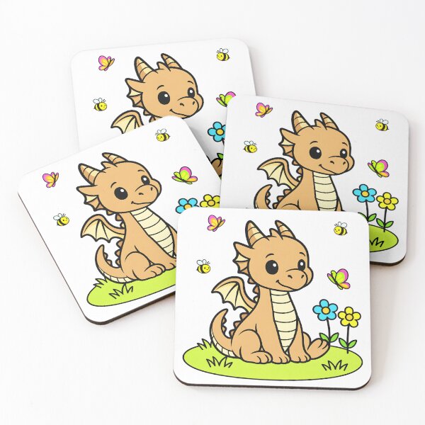 Item preview, Dragon on a flower meadow for babies and toddlers designed and sold by Auralda-T-Shirt.