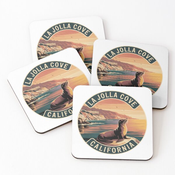 Item preview, La Jolla Cove California: Sea Lion Sunset Coastal designed and sold by CircinusStore.