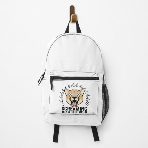 Item preview, Cougar Screaming Into The Void Camping Anxiety Meme designed and sold by Petzzz.