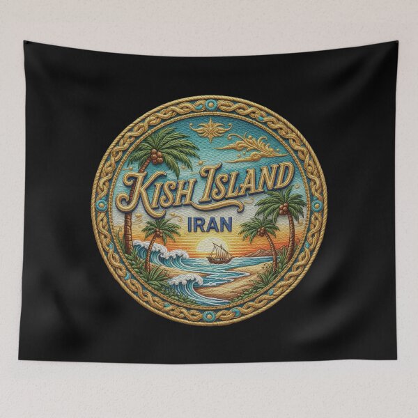 Item preview, Kish Island, Iran – Tropical beach, waves & sailboat designed and sold by Girih.