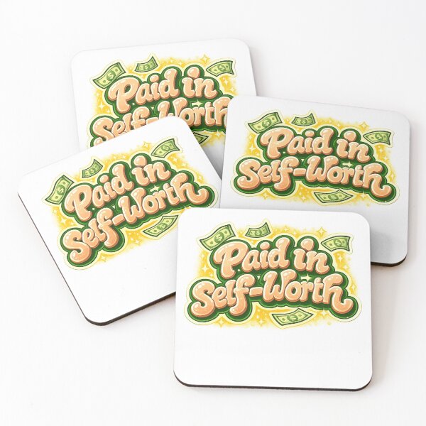 Item preview, ‘Paid in self-worth Digital Product designed and sold by PixelandPunch.