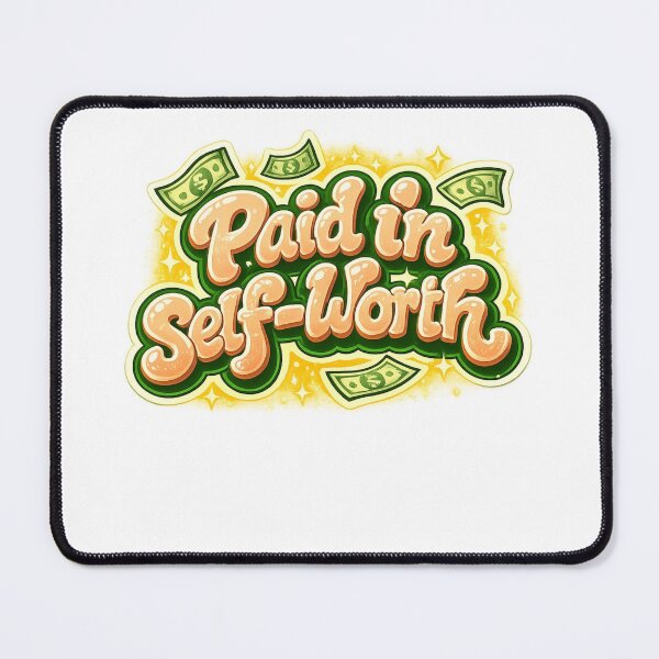 Item preview, ‘Paid in self-worth Digital Product designed and sold by PixelandPunch.