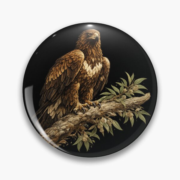 Item preview, Wedgetail Eagle Perched Portrait – Wedge Tailed Eagle Australian Wildlife designed and sold by PunchDrop.