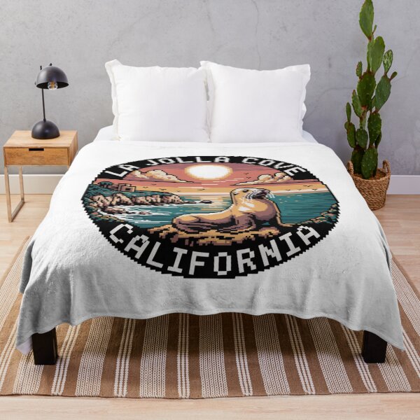 Item preview, La Jolla Cove California: Sea Lion Pixel Art designed and sold by CircinusStore.