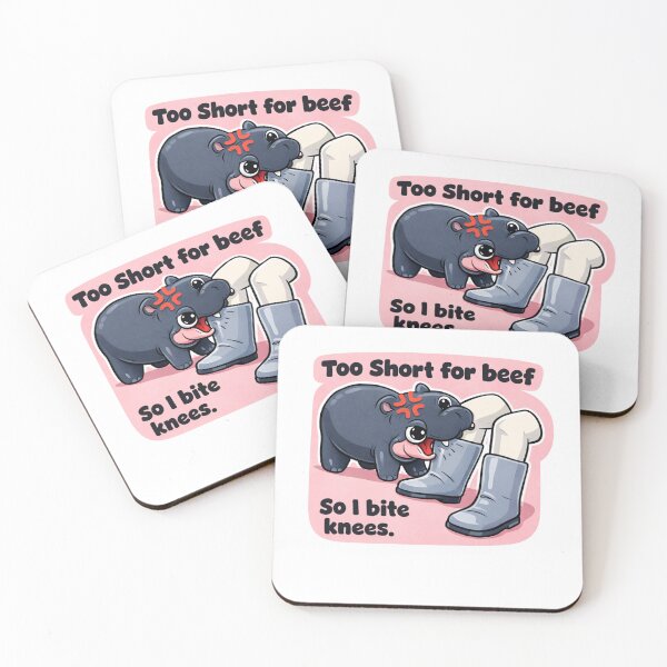 Item preview, Too Short For Beef So I Bite Knees Funny Hippo designed and sold by margamPagenberg.