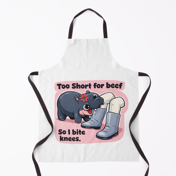 Item preview, Too Short For Beef So I Bite Knees Funny Hippo designed and sold by margamPagenberg.