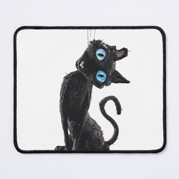 Item preview, Black Cat With Blue Eyes Cute Gothic designed and sold by margamPagenberg.