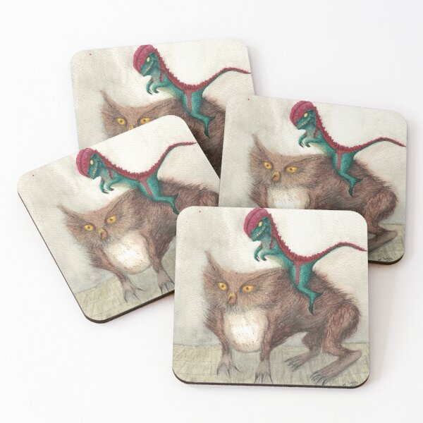 Item preview, Dilophosaurus riding an Owlbear designed and sold by TerryEnby.