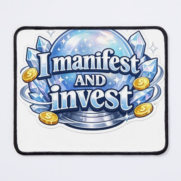 Item preview, ‘I manifest AND invest’ Digital Product designed and sold by PixelandPunch.