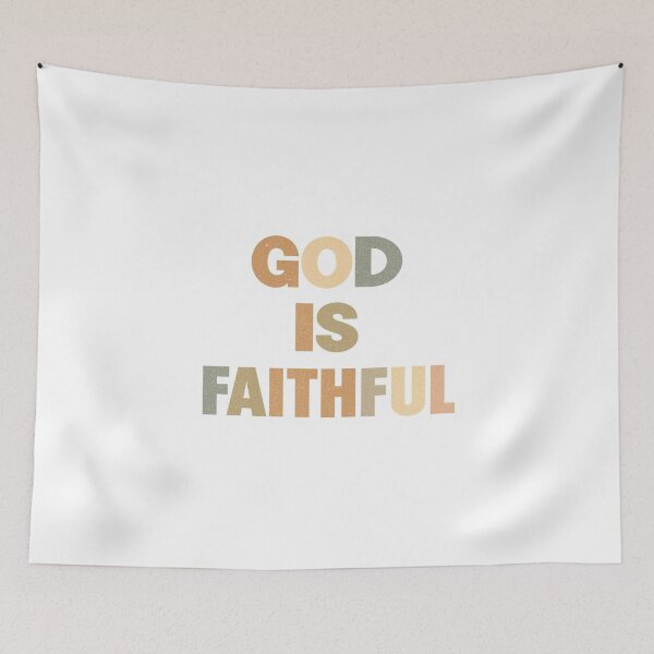 Item preview, God Is Faithful Christian Print designed and sold by Sunniz.