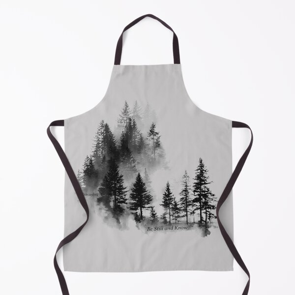 Item preview, Christian Camping Shirt Outdoor Nature Evergreen Be Still and Know Psalm 46 10 Relax Calm Peaceful Art Sketch Shirt designed and sold by FTLOG.