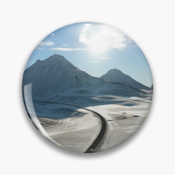 Item preview, Snow Road To Mountain Photographic Print designed and sold by Mother-Nature65.