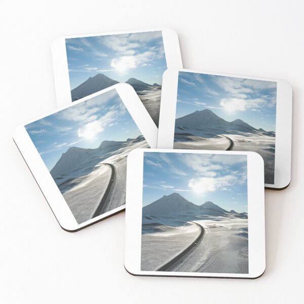Item preview, Snow Road To Mountain Photographic Print designed and sold by Mother-Nature65.