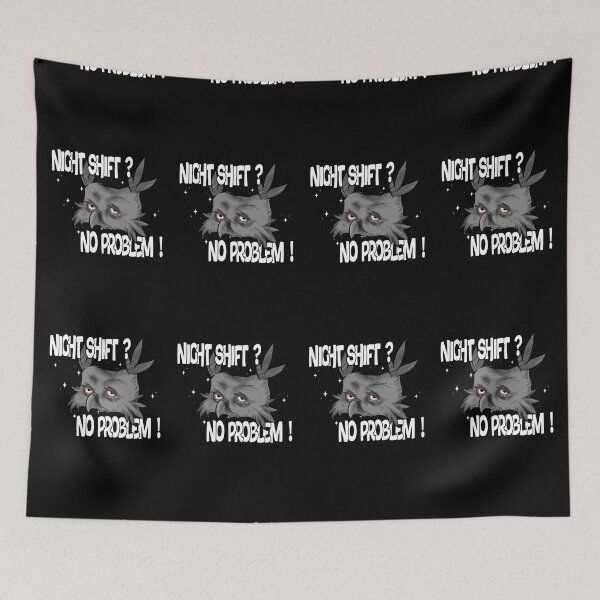 Item preview, Tired Owl Night Shift Worker Humor designed and sold by D!ego.