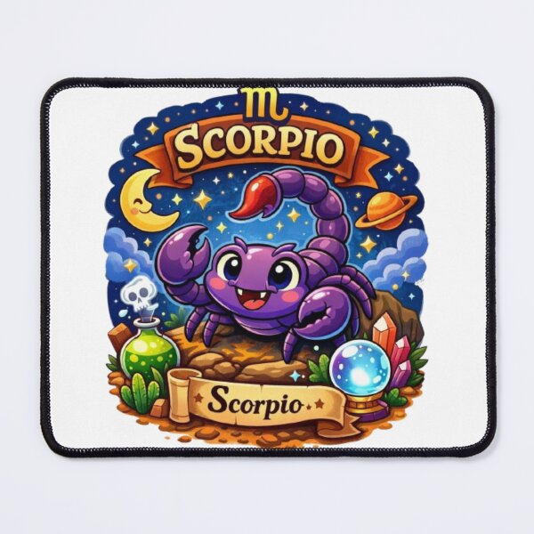 Item preview, Cute Cartoon Scorpio Zodiac Sign – Astrology Scorpion Illustration designed and sold by Sanika arts .